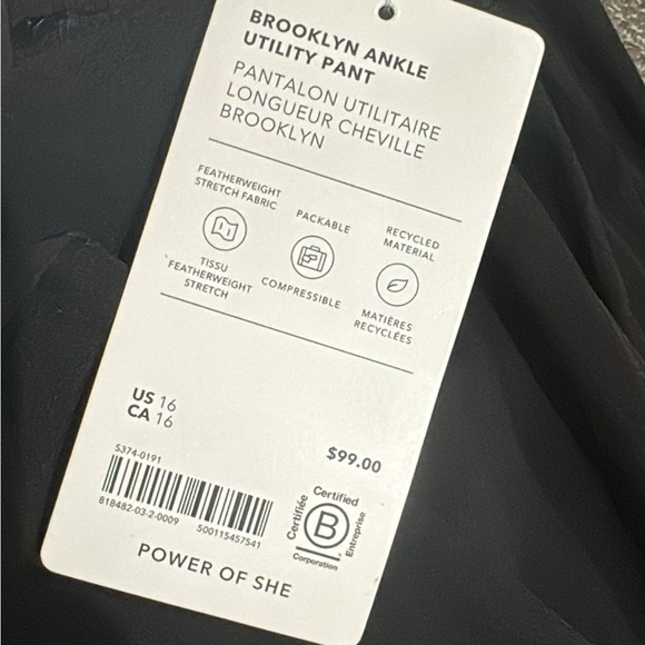 Athleta Brooklyn Ankle Utility Pant // Black - Picture 15 of 16